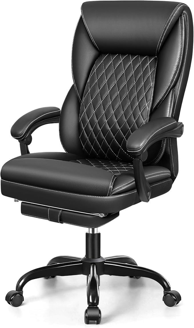 office chair with foot rest